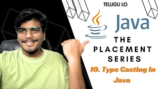 Type Casting In Java Java Programming Tutorial in Telugu For Placements and Academics