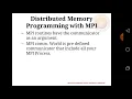 7 Distributed Memory Programming with MPI