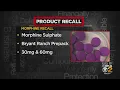 FDA recalling 2 versions of morphine sulfate due to overpackaging