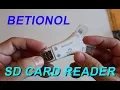 Betionol SD Card Reader 32GB SD Card - Unboxing Review
