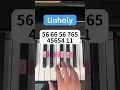 Unholy (Piano Tutorial) #TikTok