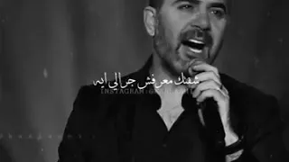 انا قلبي كنت بخاف عليه شوفتك معرفش جرالي ايه حالات واتس رومانسيه وائل جسار 