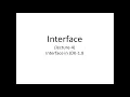 Java Interfaces Part-4
