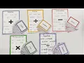 How to make fraction keywords chart and flash cards