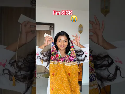 SICK🤒 Festive MAKEUP LOOK ( but I LOOK SO HOT 🔥 ) #makeup #navratri