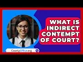 What Is Indirect Contempt Of Court? - CountyOffice.org