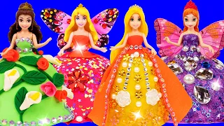 Disney Princesses Dress Up - New Sparkle Outfits for Miniature Dolls