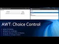 14 Java AWT Choice Control - Add Remove and Selected String