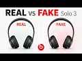 Fake vs Real Beat By Dre Solo 3 Wireless Headphones JoesGE