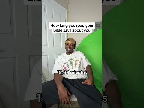 How long you read your bible 😂