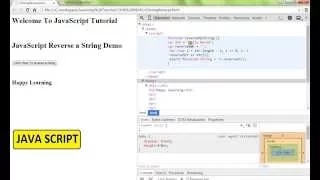 HOW TO REVERSE A STRING JAVASCRIPT DEMO