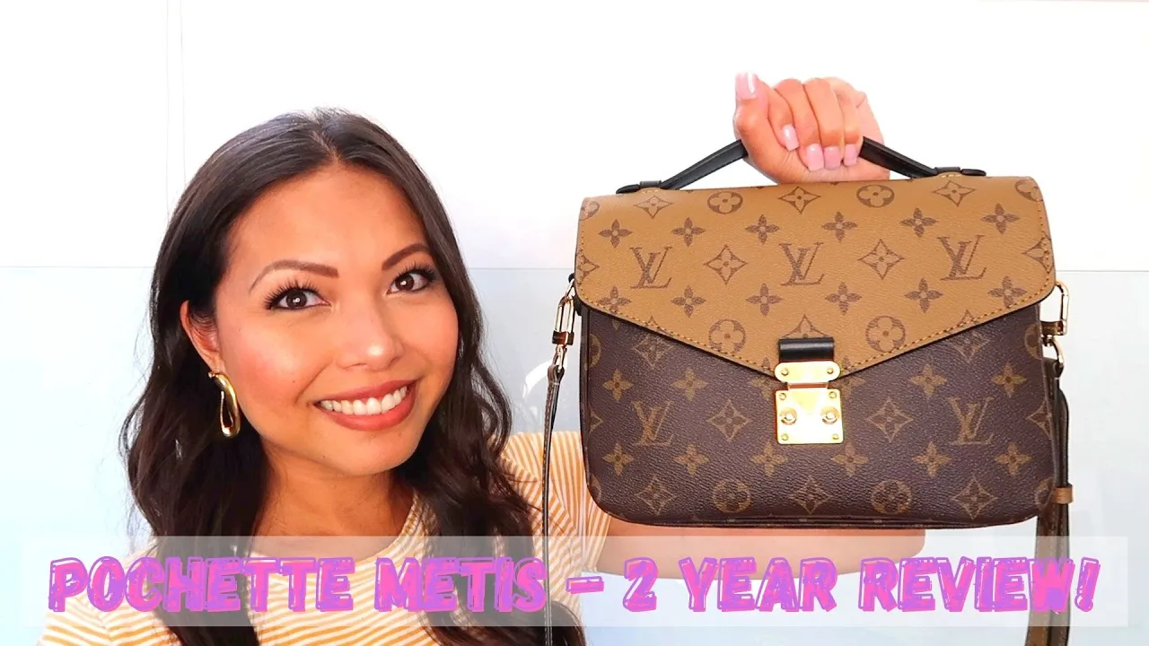 Louis Vuitton Pochette Metis Reverse Monogram Canvas- 2 year review / Wear and Tear / WIMB 😍💕❤️