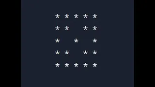 Hollow Square Pattern with Diagonal C program
