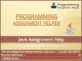 Java Assignment Help Programming Assignment Helper