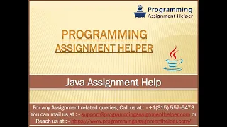 Java Assignment Help Programming Assignment Helper