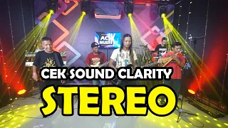 cek sound dangdut clarity stereo