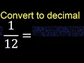 Convert to decimal How To Convert Decimals to Fractions