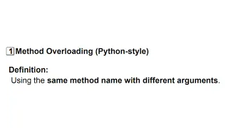 28 Method Overloading Python-style