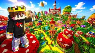 We Built The ENTIRE Mushroom Kingdom In Minecraft!