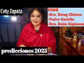 PREDICCIONES 2025. PERÚ. Dra. Betsy Chávez. Pedro Castillo. Dra. Delia Espinoza. 