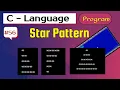 C program to print star pattern