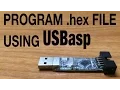 Tutorial How to a hex file to a AVR microcontroller using AVR Studio USBasp Burn-O-Mat