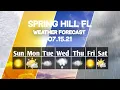 Weather Forecast Spring Hill Florida Spring Hill weather Forecast 2021