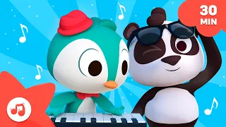 Chegou a hora de dançar e cantar com Canções Do Zoo 🐵🌈Compilação Infantil | Português do BRASIL