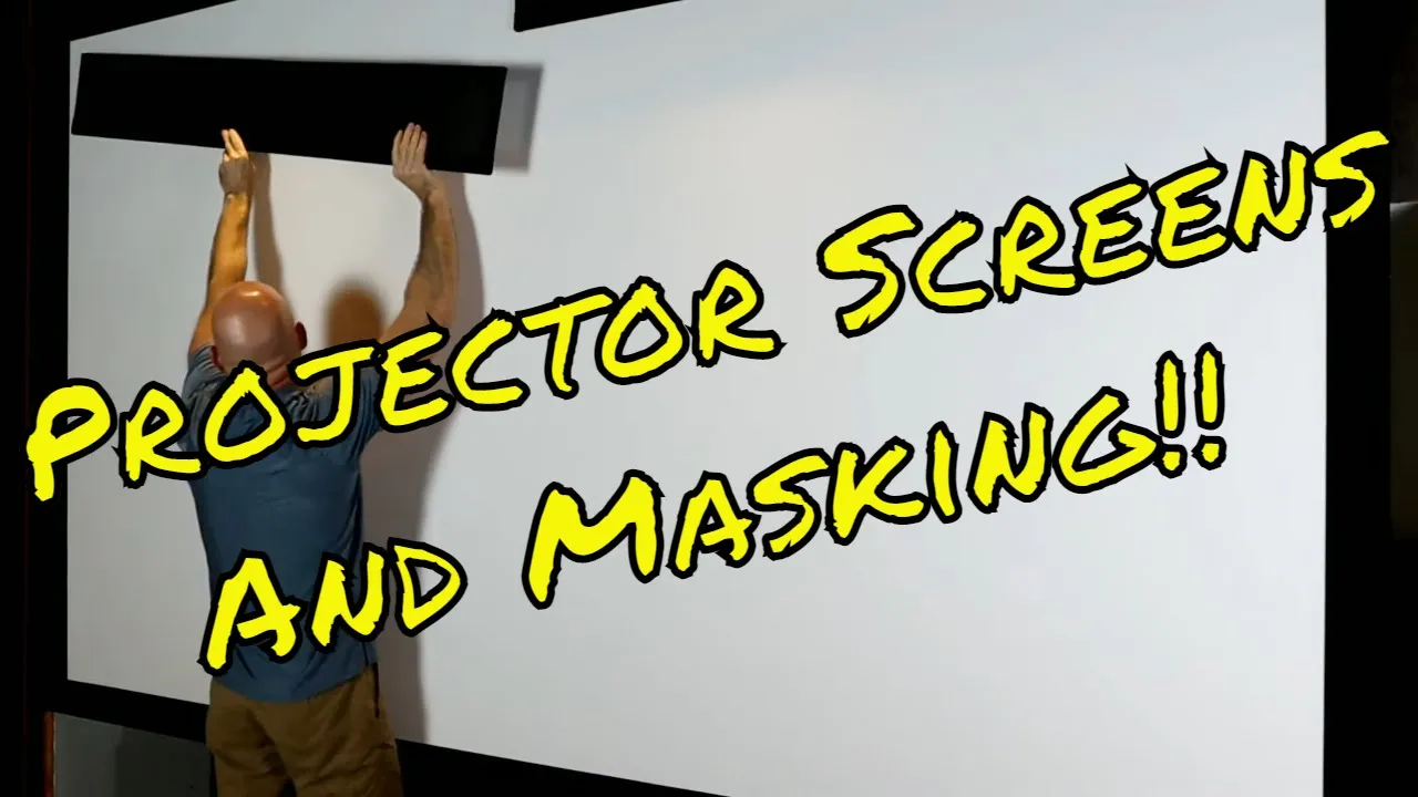 Choose the Right Projector Screen!!  Best in Class with Masking for your Home Theater!