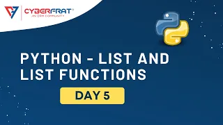 Day 5 - List and List Functions in Python Hands-on Training by Rutuja Kulkarni
