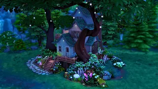 🌳🔮Witch’s Tree House | No CC | Speed build The Sims 4🔮🌳