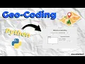 Geocoding App Python3 GUI Application