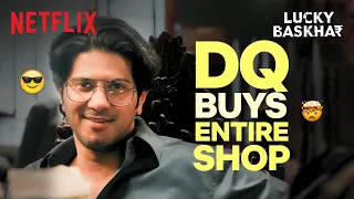dulquer buys the entire shop after being insulted lucky baskhar hindi clip netflix india