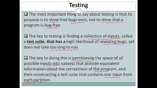 PYTHON session 31 testing Testing in Python Black Box Testing White Box Testing