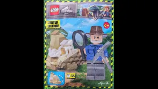 LEGO Instructions | Jurassic World | 122334 | Alan with Dino Skeleton | Magazine Gift