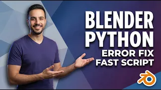 Blender Python Error Fix Fast Script Solution