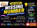 Missing Number in an Array DSA Coding Interview Problem