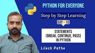 Core Python Day 10 break continue pass statements