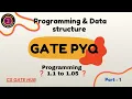 GATE PYQ Part 1 Programming Data Structures Made Easy Book Solutions