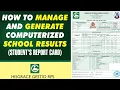 How to Generate Student Results Sheet via HisGrace Gestio RPS Report Card Generator Software Excel
