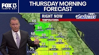 Tampa weather Thursday morning forecast