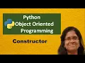 Learn Python in Tamil Python Object Oriented Programming Python Constructor