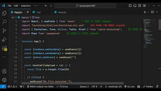 Build a React js PapaParse Project to Parse and Render CSV Files in Browser Using Javascript