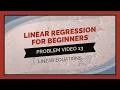 Statistics 101 Regression for Beginners Problem Walkthrough 13