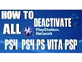 Deactivate ALL Primary PSN Console Via PC Tutorial Website Link PS4 PS3 PS Vita