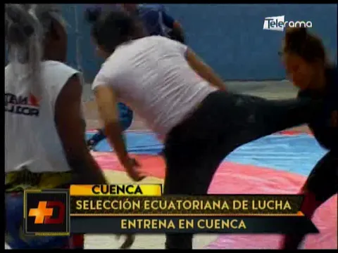 Selección ecuatoriana de lucha entrena en Cuenca
