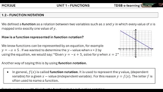 1 2 - Function Notation MCR3U
