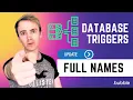 How to use database triggers to update full name Bubble io Tutorials Planetnocode com