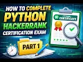 FREE HACKER RANK PYTHON CERTIFICATION