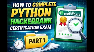 FREE HACKER RANK PYTHON CERTIFICATION